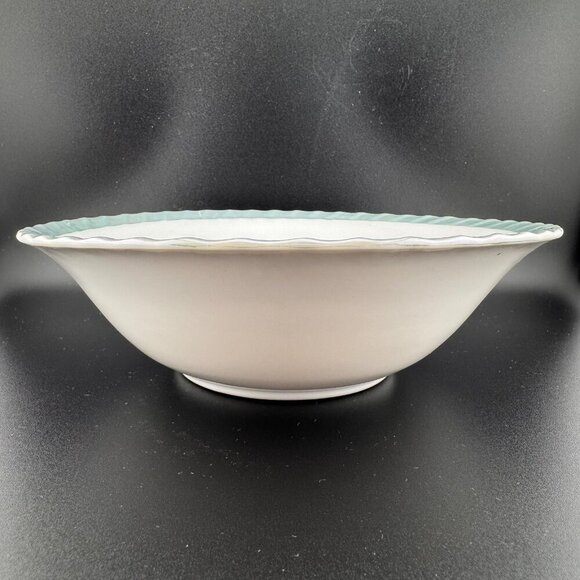 Vintage Yamatsu Japanese Soup Rice Bowl With Aqua Lusterware Trim - Picture 5 of 8